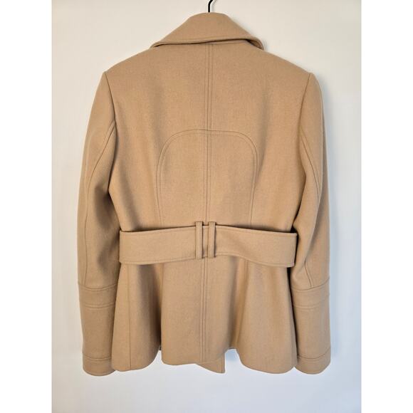 Victoria’s Secret Beige Double Breasted Coat Jacket Size 6 Neutral Classic - Picture 2 of 5
